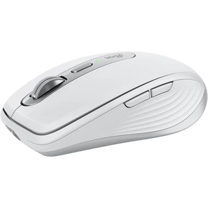 Mouse sem fio Logitech MX Anywhere 3S Compacto, Rolagem rápida, Uso em Qualquer Superfície, Clique Silencioso, Botões programáveis, Recarregável, Conexão Bluetooth – Cinza Claro