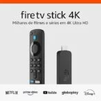 Fire TV Stick 4K | Streaming com Dolby Vision/Atmos e suporte a wi-fi 6 | Com Alexa e comandos de TV