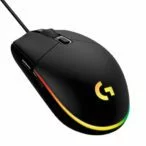 Mouse Gamer Logitech G203 LIGHTSYNC RGB, Efeito de Ondas de Cores, 6 Botões Programáveis e Até 8.000 DPI – Preto