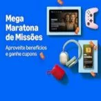 Participe da Mega Maratona de Missões com o Amazon Prime ganhe 8 cupons de R$20 em R$60