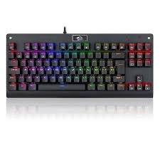 Teclado Mecânico Redragon Dark Avenger Preto Iluminação Rainbow Switch Marrom K568R